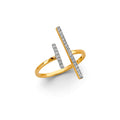 14K Yellow Gold Fancy CZ & Mother's Ring - RG3013