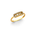 14K Yellow Gold Fancy CZ & Mother's Ring - RG3016