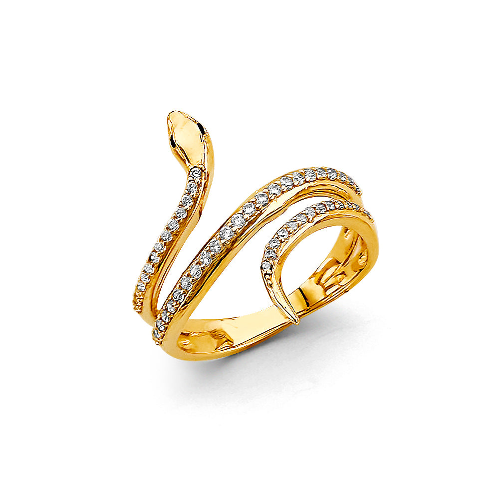 14K Yellow Gold Butterfly, Animal & Lucky Ring - RG3021