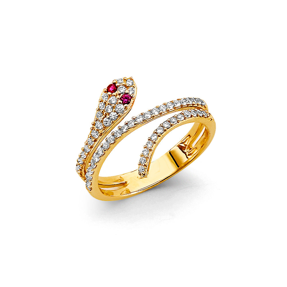 14K Yellow Gold Butterfly, Animal & Lucky Ring - RG3022