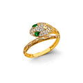 14K Yellow Gold Butterfly, Animal & Lucky Ring - RG3023