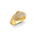 14K Yellow Gold Butterfly, Animal & Lucky Ring - RG3028