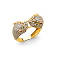 14K Yellow Gold Butterfly, Animal & Lucky Ring - RG3029