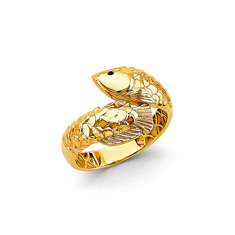 14K Yellow Gold Butterfly, Animal & Lucky Ring - RG3031