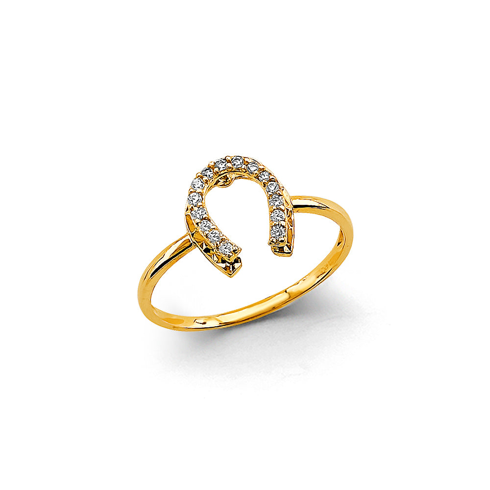 14K Yellow Gold Butterfly, Animal & Lucky Ring - RG3034