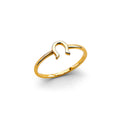 14K Yellow Gold Butterfly, Animal & Lucky Ring - RG3035