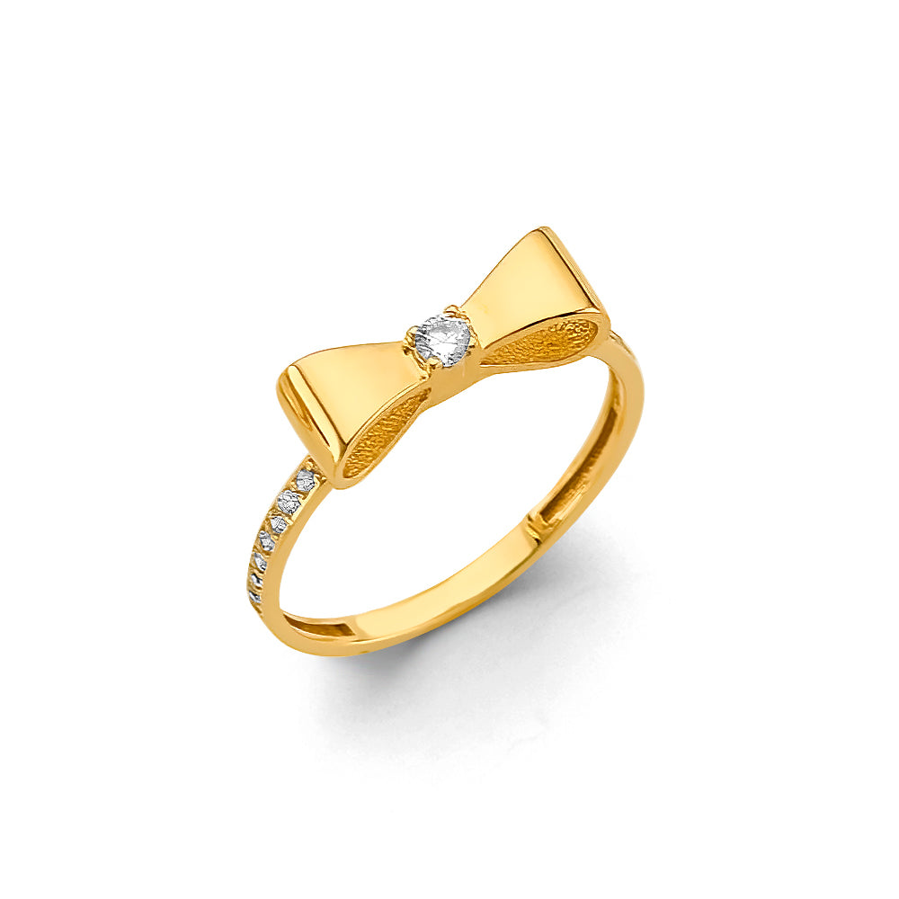 14K Yellow Gold Religious, 15 Años & Crown Ring - RG3037