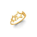 14K Yellow Gold Religious, 15 Años & Crown Ring - RG3041