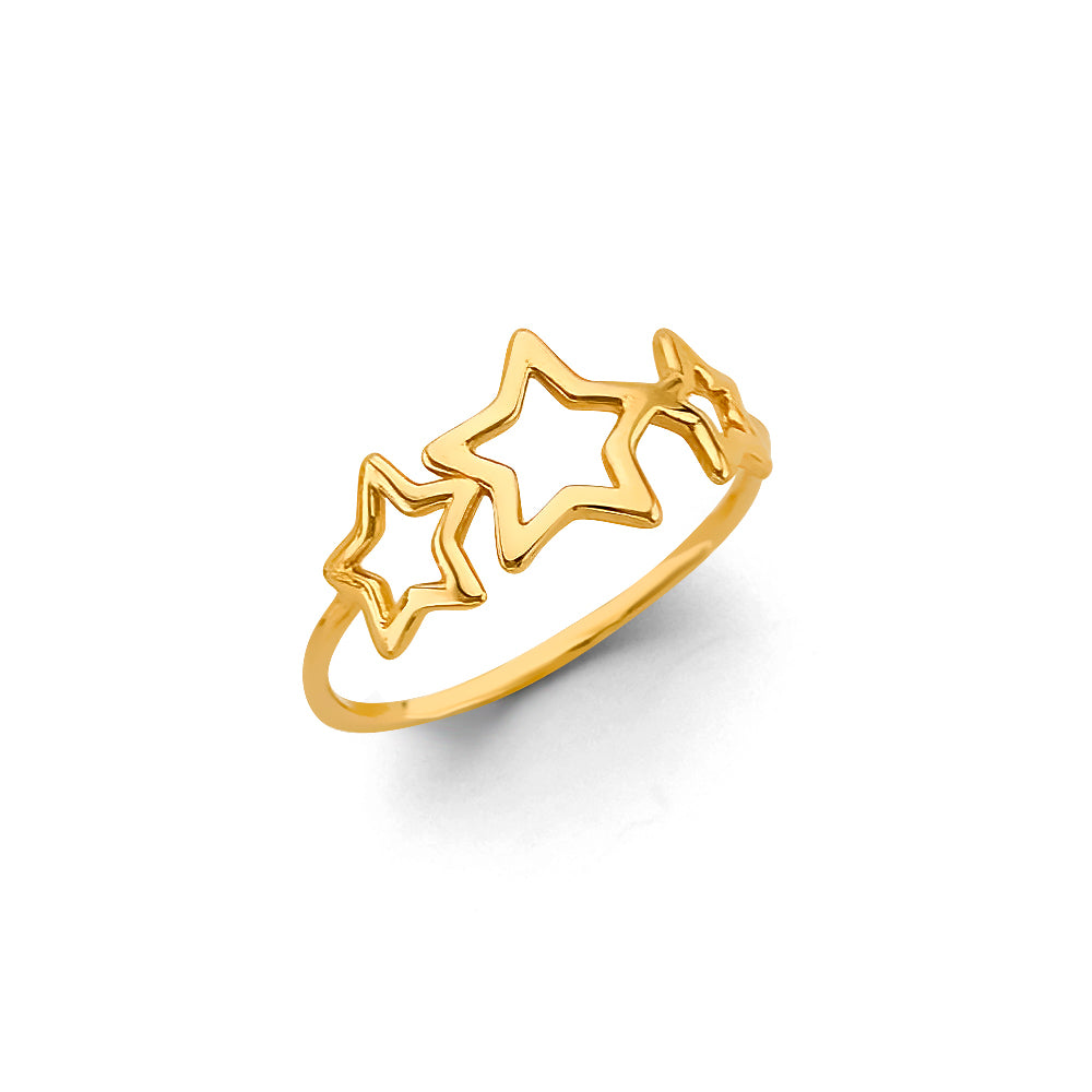 14K Yellow Gold Religious, 15 Años & Crown Ring - RG3041