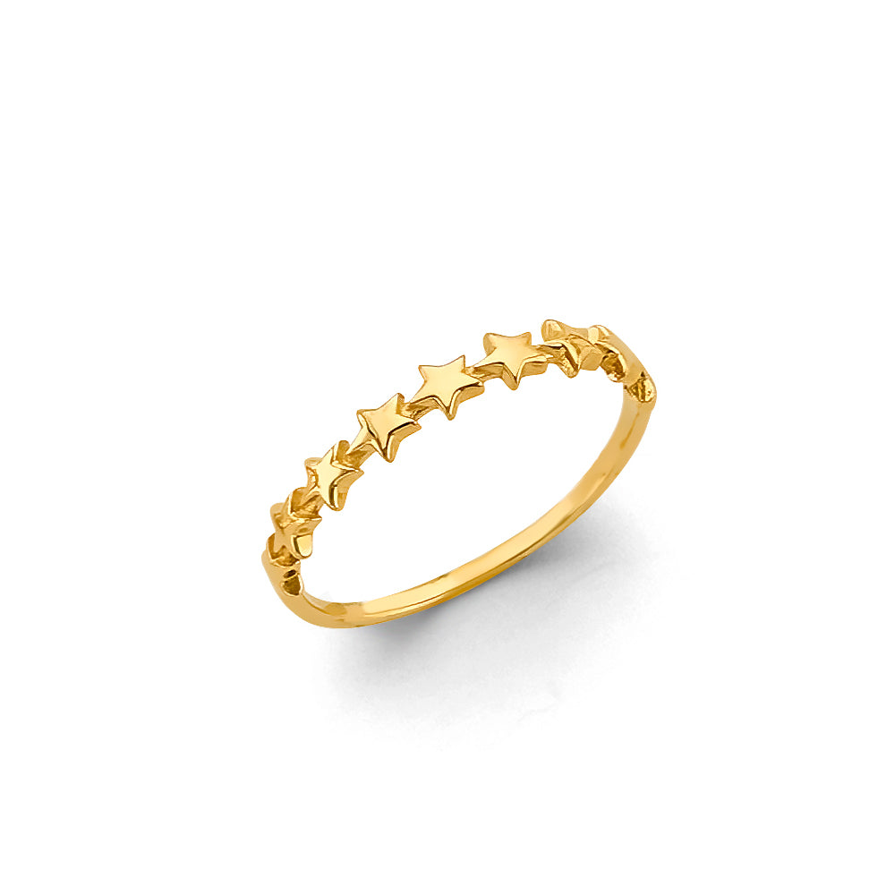 14K Yellow Gold Religious, 15 Años & Crown Ring - RG3045