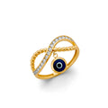 14K Yellow Gold Religious, 15 Años & Crown Ring - RG3050
