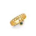 14K Yellow Gold Religious, 15 Años & Crown Ring - RG3051