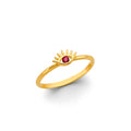 14K Yellow Gold Religious, 15 Años & Crown Ring - RG3053