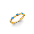 14K Yellow Gold Religious, 15 Años & Crown Ring - RG3055