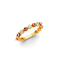 14K Yellow Gold Religious, 15 Años & Crown Ring - RG3056