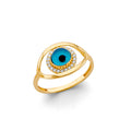 14K Yellow Gold Religious, 15 Años & Crown Ring - RG3059