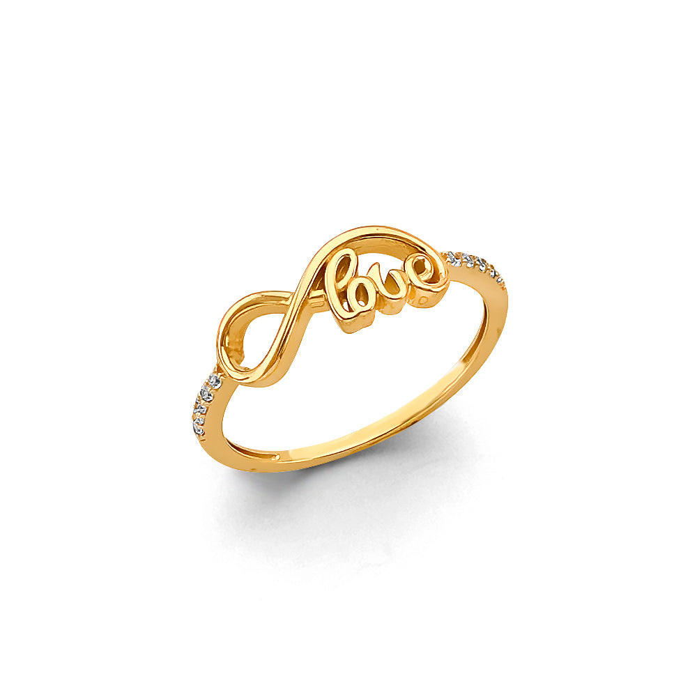 14K Yellow Gold Religious, 15 Años & Crown Ring - RG3060