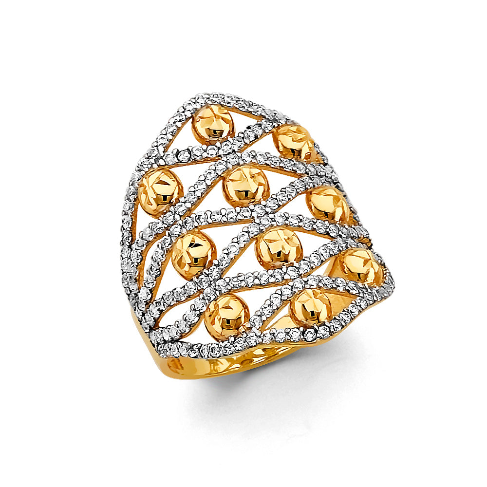 14K Yellow Gold Fancy Assorted & 7 Day Ring - RG3068