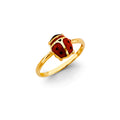 14K Yellow Gold Butterfly, Animal & Lucky Ring - RG3080