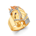 14K Yellow Gold Men's, Signet & Nugget Ring - RG3082