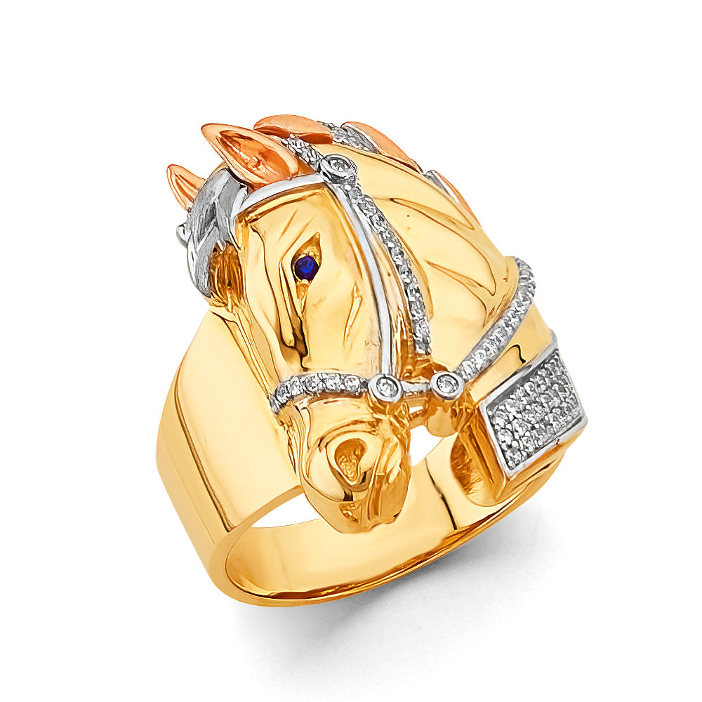 14K Yellow Gold Men's, Signet & Nugget Ring - RG3082