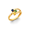 14K Yellow Gold Fancy CZ & Mother's Ring - RG3092
