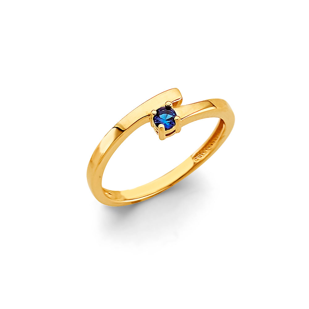 14K Yellow Gold Fancy CZ & Mother's Ring - RG3094