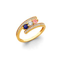 14K Yellow Gold Fancy CZ & Mother's Ring - RG3102