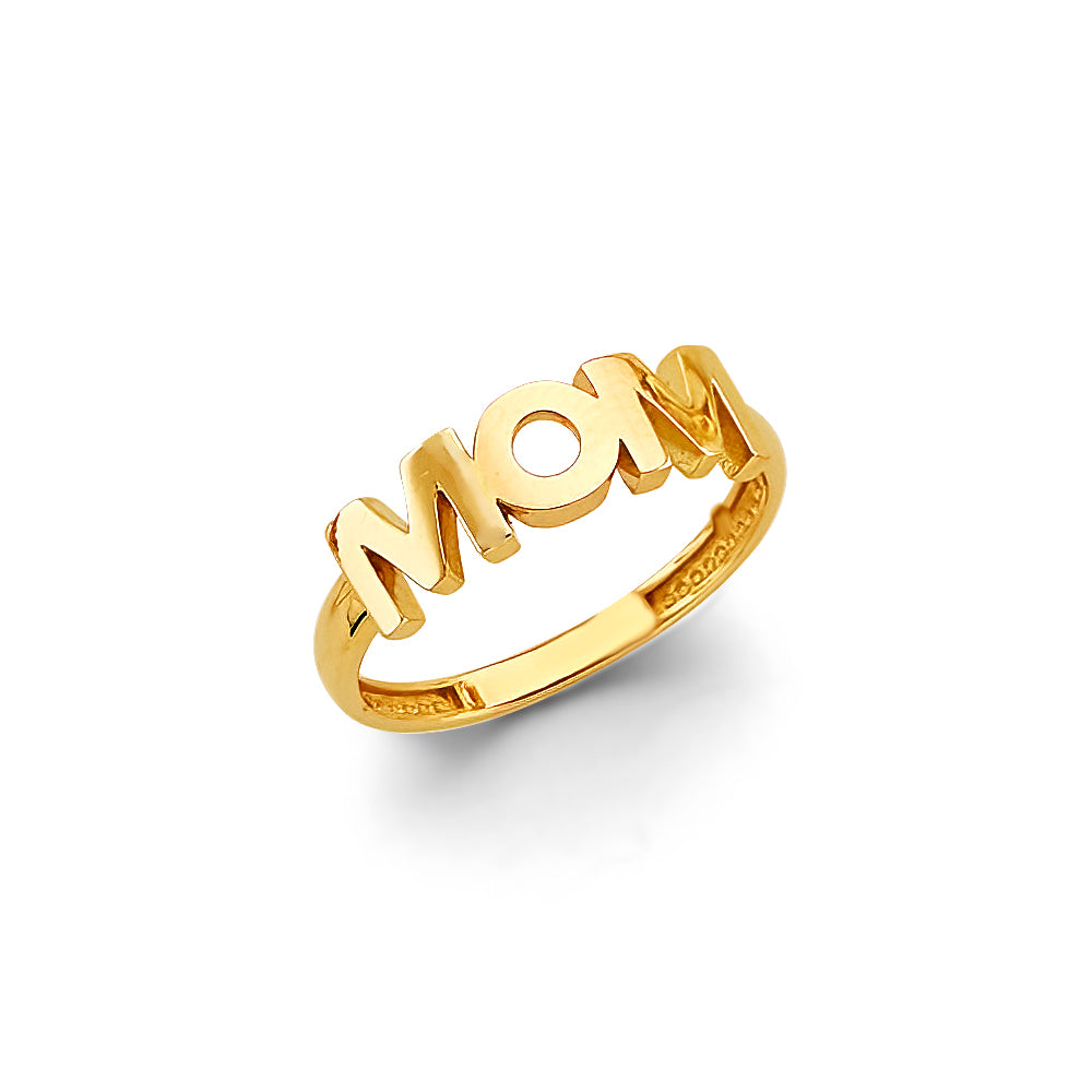 14K Yellow Gold Fancy CZ & Mother's Ring - RG3110