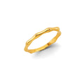 14K Yellow Gold Flower, Heart & Light Ring - RG3139