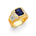 14K Yellow Gold Men's, Signet & Nugget Ring - RG3150