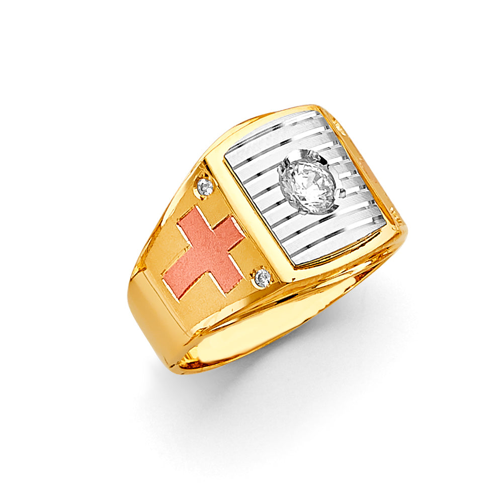 14K Yellow Gold Men's, Signet & Nugget Ring - RG3151