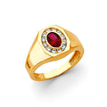 14K Yellow Gold Men's, Signet & Nugget Ring - RG3153
