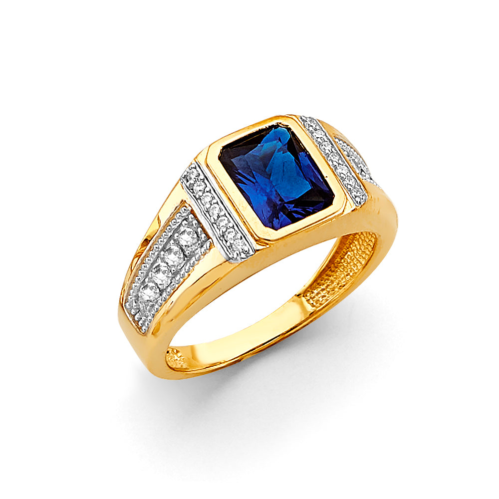 14K Yellow Gold Men's, Signet & Nugget Ring - RG3154
