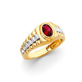 14K Yellow Gold Men's, Signet & Nugget Ring - RG3156
