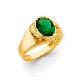14K Yellow Gold Men's, Signet & Nugget Ring - RG3158