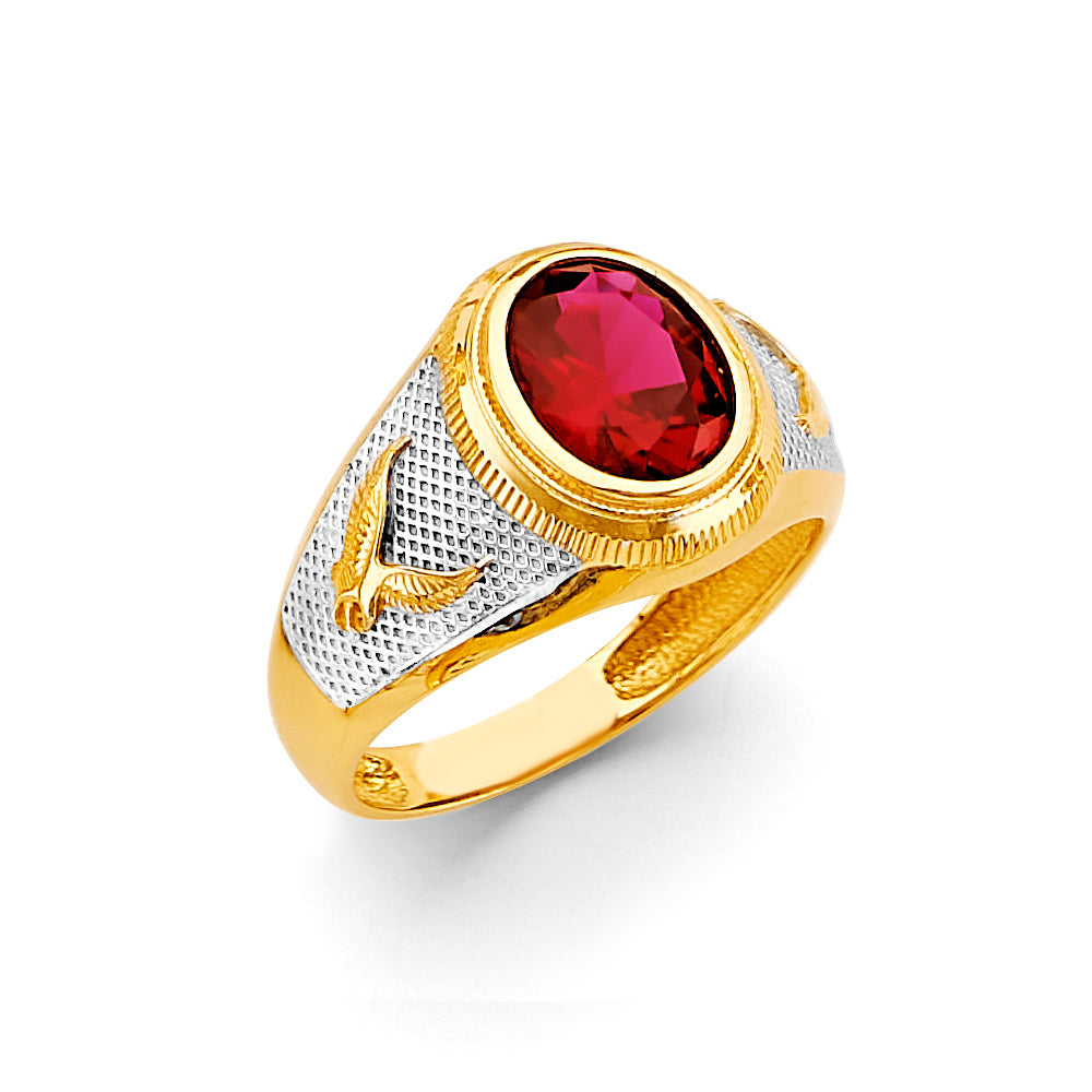 14K Yellow Gold Men's, Signet & Nugget Ring - RG3159