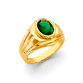14K Yellow Gold Men's, Signet & Nugget Ring - RG3161