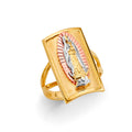 14K Yellow Gold Religious, 15 Años & Crown Ring - RG3169