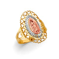 14K Yellow Gold Religious, 15 Años & Crown Ring - RG3170
