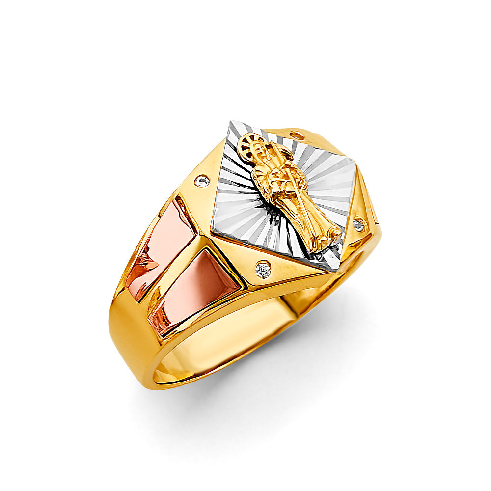 14K Yellow Gold Men's, Signet & Nugget Ring - RG3173