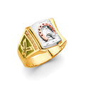14K Yellow Gold Men's, Signet & Nugget Ring - RG3175
