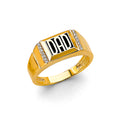14K Yellow Gold Men's, Signet & Nugget Ring - RG3184