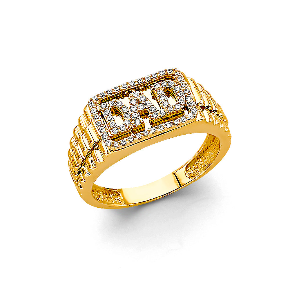 14K Yellow Gold Men's, Signet & Nugget Ring - RG3185
