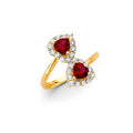 14K Yellow Gold Fancy CZ & Mother's Ring - RG3191
