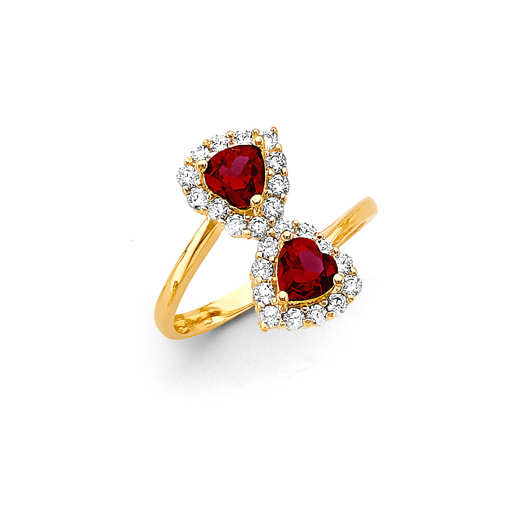14K Yellow Gold Fancy CZ & Mother's Ring - RG3191