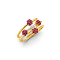 14K Yellow Gold Fancy CZ & Mother's Ring - RG3193