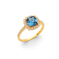 14K Yellow Gold Fancy CZ & Mother's Ring - RG3201