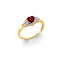 14K Yellow Gold Fancy CZ & Mother's Ring - RG3204