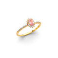 14K Yellow Gold Fancy CZ & Mother's Ring - RG3210